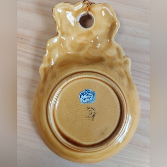 Vintage Giftcraft Ceramic "My Kitchen is Clean..." Wall Plaque/ Spoon Rest - Picture 2 of 5